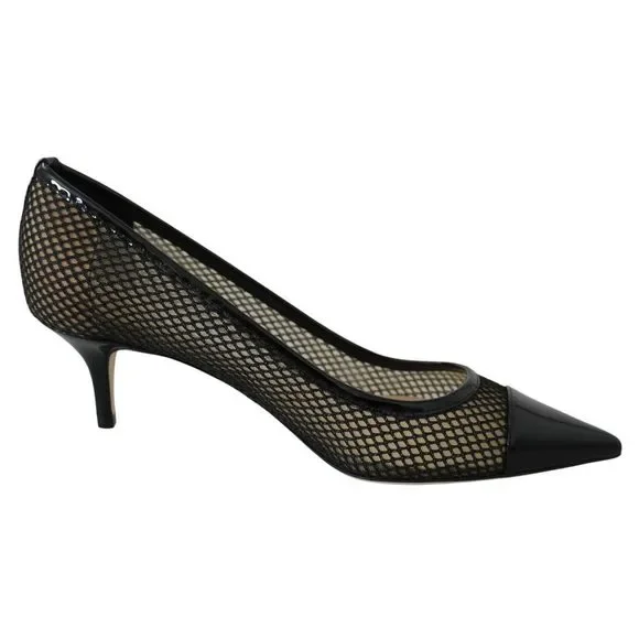 Jimmy Choo Shoes Jimmy Choo Black Mesh And Leather Amika 5